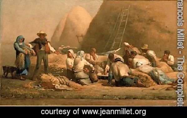 Jean-Francois Millet - Harvesters Resting (or Ruth and Boaz)