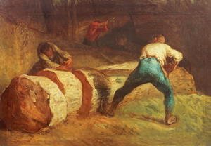 Jean-Francois Millet - The Wood Sawyers, 1848