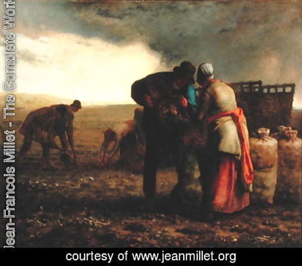Jean-Francois Millet - The Potato Harvest, 1855