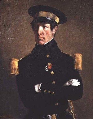 Jean-Francois Millet - Portrait of a Naval Officer, 1845