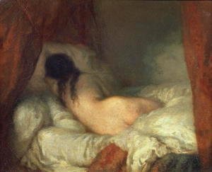 Jean-Francois Millet - Reclining Female Nude, c.1844-45