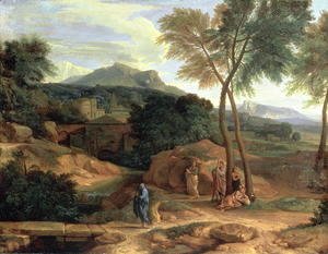 Jean-Francois Millet - Landscape with Conopion Carrying the Ashes of Phocion