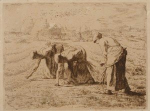Les glaneuses (Etching)