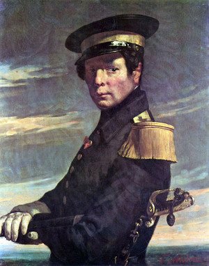Jean-Francois Millet - Portrait of a Marine officer