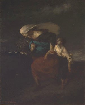 Jean-Francois Millet - Retreat from the Storm ca 1846