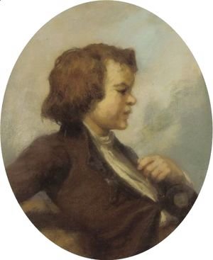 Jean-Francois Millet - Portrait Of A Young Boy