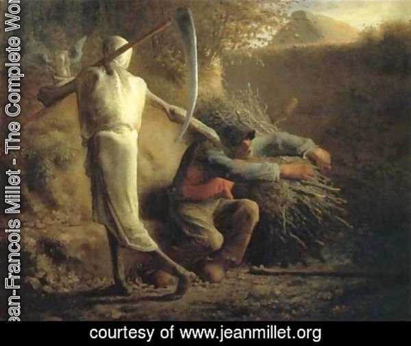 Jean-Francois Millet - Death and the woodcutter