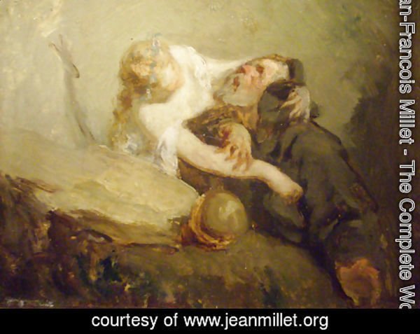 Jean-Francois Millet - The Temptation of St. Anthony