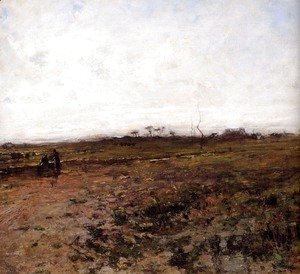 Jean-Francois Millet - Landscape With Two Peasant Women