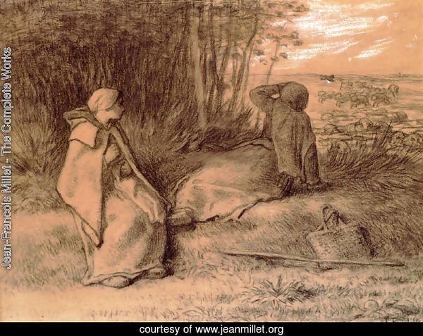 Shepherdesses Seated In The Shade