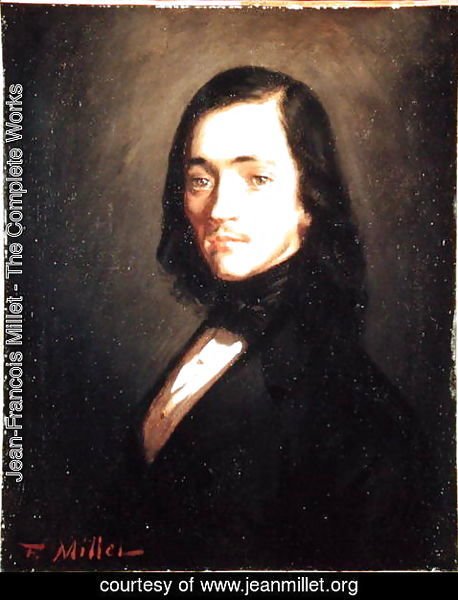 Jean-Francois Millet - Portrait of a Man, c.1840-41