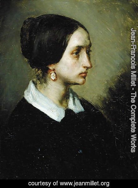 Jean-Francois Millet - Portrait of Madame Ono, 1844