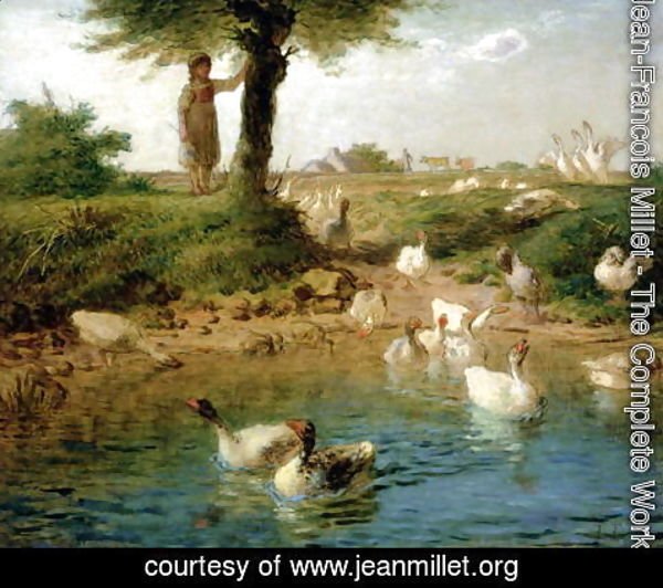 Jean-Francois Millet - The Goosegirl, c.1866