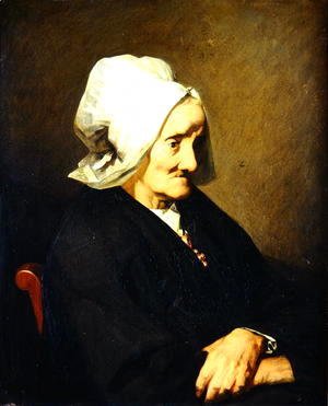 Jean-Francois Millet - Portrait of the Widow Roumy