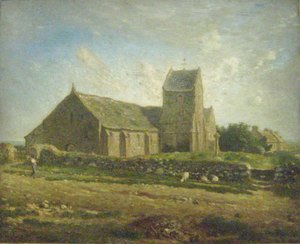 Jean-Francois Millet - The Church at Greville, c.1871-74