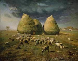 Jean-Francois Millet - Haystacks, Autumn, 1873-74