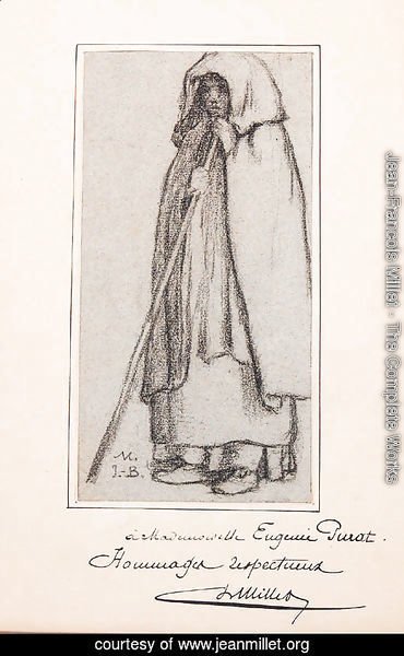 A Farmhand in a Cloak holding a Staff