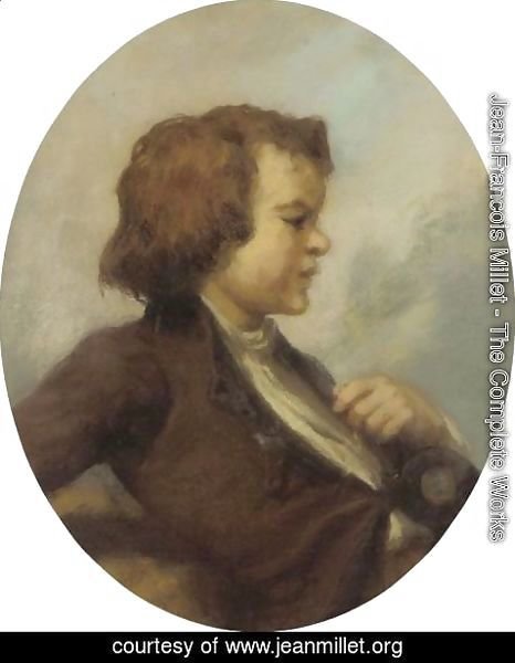 Jean-Francois Millet - Portrait Of A Young Boy