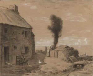 Jean-Francois Millet - End Of The Hamlet Of Gruchy