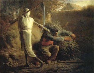Jean-Francois Millet - Death and the woodcutter