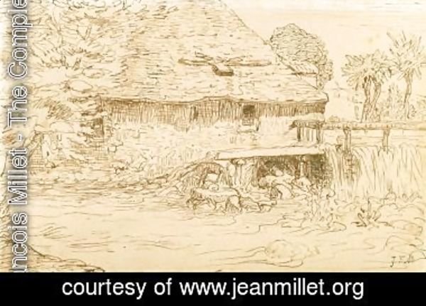 Jean-Francois Millet - Water mill near Vichy 2