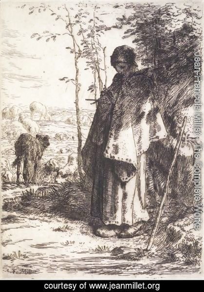 Jean-Francois Millet - The Large Shepherdess